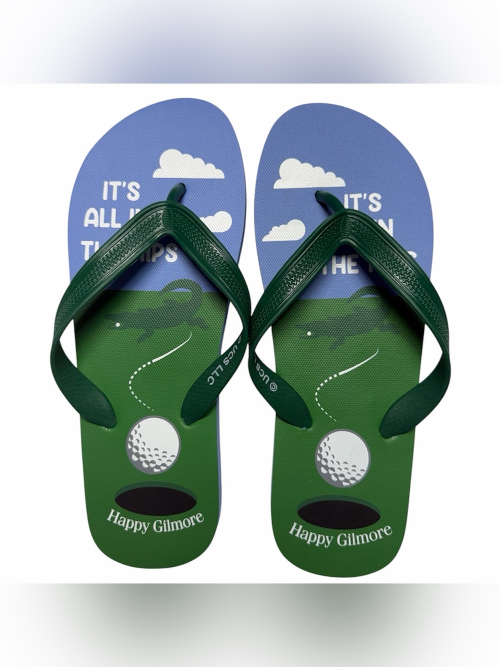 Happy Gilmore Officially Licensed Flip-Flops Men’s Adult Size 9 / 10 New